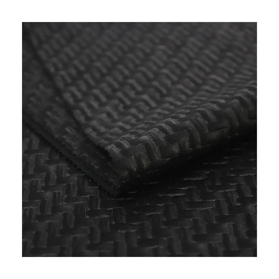 100% Polyester Double Knit Textile Fabric Circular Knit 3d Embossed Fashion Pattern For Garment Apparel Furniture Car Interior