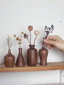 Jarrón de flores de madera creativo, perfecto para decoración DIY, macetas versátiles para proyectos florales personalizados e ideas diarias. - Product Image 6