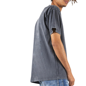 Camiseta de Hombre con Diseño de Logotipo Personalizado, Lavado Ácido, Alta Calidad, 100% Algodón, Hombros Caídos, Talla Grande, 2026 - Product Image 2