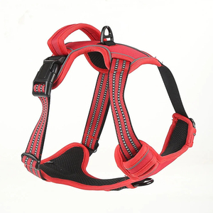 Harnais robuste réglable avec sangle de poitrine, intérieur doux, ajustement confortable pour les tailles grandes, moyennes et petites, utilisation en extérieur - Product Image 4