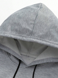 Conjunto personalizado de dos piezas OEM chándal con capucha y sudadera Lisa estampada de alta calidad para hombre - Product Image 4