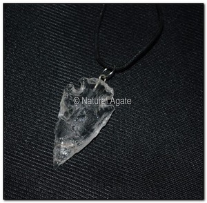 Collier de pointes de flèche en jaspe fantaisie-Colliers enroulés en fil noir - Product Image 4