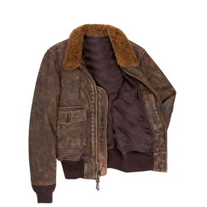 Chaqueta Bomber de Cuero Genuino para Hombre, Venta al por Mayor, con Capucha de Lona, Manga Larga, Estilo Urbano, Personalizable - Product Image 3