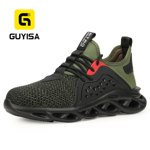 GUYISA 2020 Botas de Seguridad de Moda con Puntera de Acero, Zapatos de Trabajo para Hombre - Product Image 1