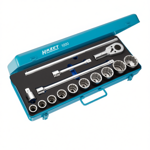 Hazet 15-Piece Set of <b>12</b>-<b>Point</b> Metric Square <b>Sockets</b> 3/4'' Short - Product Image 2