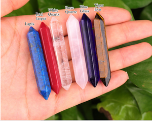 คริสตัลธรรมชาติพลอยคู่หกเหลี่ยมสองจุดคริสตัลจุดเลิกจรจักระคริสตัลจุดตกแต่งบ้าน - Product Image 2