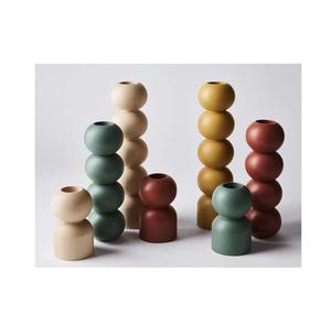 Bougeoir coloré en bois fait à la main de qualité supérieure Bougie votive Pilier Stands Décoration de Noël Anniversaire Mariage - Product Image 1