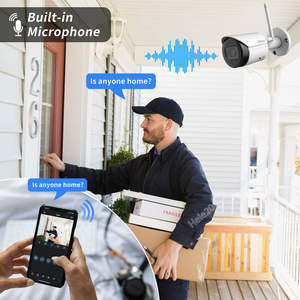 ساعة أصلية 4MP رصاصة بؤرية ثابتة في الهواء الطلق بزاوية واسعة لدعم بطاقة SD ميكروفون مدمج - Product Image 4