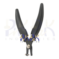 Pince de poinçon de qualité 1.5mm avec poignées en plastique à ressort de longueur totale de 140mm pour circlip en métal outil de perforation de bijoux