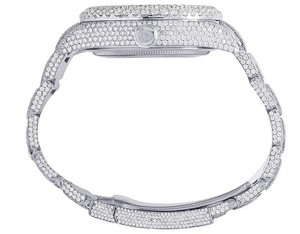 Trendy VVS Moissanite Diamond Index Dial Acero inoxidable Automático Iced Out Reloj de pulsera Hip Hop Moda de lujo al mejor precio - Product Image 4