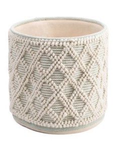 Cesta de almacenamiento tejida a mano Bohemia elegante, cesta plegable para niños, técnica de tejido plano de algodón tejido a mano, fábrica directa por ITHL - Product Image 6