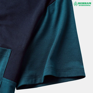 Camiseta Moderna para Hombre, 100% Algodón Ecológico, Paneles Cruzados, Alta Calidad, Nuevo Estilo, Marca de Diseñador Behram International - Product Image 3