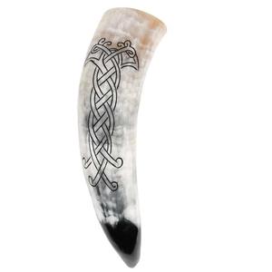 Cuerno para beber de búfalo Natura con Metal de latón grabado en la parte superior y soporte de Metal hecho a mano, productos de cuerno al por mayor, el mejor regalo - Product Image 4