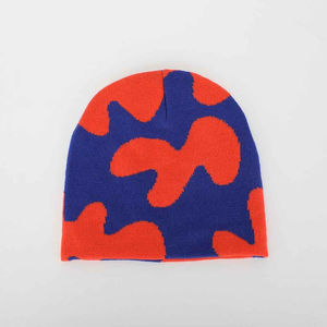 Diseño personalizado bordado Logo sombrero Unisex 100% acrílico liso alta calidad teñido gorra de punto Gorras al por mayor invierno cálido gorro de esquí - Product Image 2