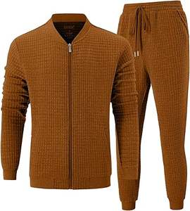 Survêtements pour hommes Full Zip Pullover et pantalons de survêtement baggy avec poches - Product Image 1