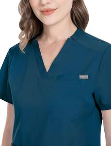 Ensemble de Blouses Médicales d'Hôpital Qualité Supérieure Tissées Unisexe pour Médecins et Infirmières Uniforme Chirurgical Pantalon Jogger et Haut Logo Personnalisé Vente en Gros - Product Image 6