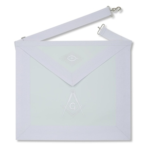Delantal Masónico Personalizado de Piel de Oveja Bordado a Mano para Logias - Product Image 5