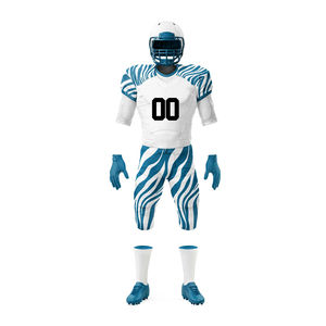 Uniforme de Fútbol Americano al por Mayor, Conjunto de Manga Corta, Secado Rápido, Transpirable, para Todas las Temporadas, Tela de Poliéster, Rendimiento de Equipo - Product Image 1