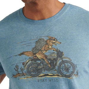Camisetas de Hombre Estampadas en Serigrafía 100% Algodón Resistentes al Viento Fabricadas en Fábrica - La Mejor Calidad de Secado Rápido y Transpirables Personalizables - Product Image 4