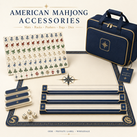 Accessoires de Mahjong Américains en Acrylique pour 4 Joueurs – Tapis, Supports, Poussoirs, Sacs, Dés – Vente en Gros, Personnalisation OEM, Marque Privée