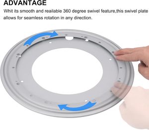 6 9 12 Inch Round Lazy Susan <strong>Rotating</strong> Swivel Base With 1000lbs Load Capacity Turntable Bearing Plate For Serving <strong>Tray</strong> Kitchen - Product Image 4