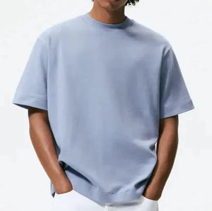 Haute qualité coton blanc hommes T-shirts Streetwear Boxy surdimensionné T-shirt impression personnalisée t-shirts T-shirt pour hommes livraison DDP - Product Image 1