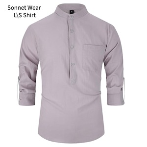 Mens Long Sleeve Shirt Casual Business Wear with Button Pocket Solid <b>Top</b> - Product Image 2