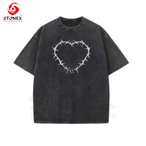 เสื้อยืดผู้ชายระบบกรดจีเอสเอ็ม200-300สำหรับซักแบบวินเทจสั่งตัดตามขนาดได้ - Product Image 6