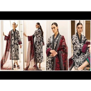 Zainab Chottani '23คอลเลกชันสนามหญ้าทาห์รา-MYSTI-PEONY 5B-TC-606ปาร์ตี้อินเดียชุด Saree salwar kameez ทำจากผ้าฝ้ายสนามหญ้า lehenga - Product Image 2
