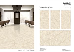 600x1200 Carreaux de porcelaine blanc brillant indien Calacatta Carreaux de sol en céramique Foshan avec veines d'or Prix - Product Image 6