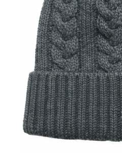 Bonnet d'hiver personnalisé en tricot vert foncé, tricot torsadé, bord côtelé, chaud, doux, mélange de laine acrylique, unisexe, bonnet décontracté, vente en gros - Product Image 5