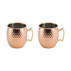 Tasses à Moscow Mule en cuivre, préférées pour les rassemblements en plein air, grâce à une construction robuste permettant un service sûr des boissons - Product Image 2