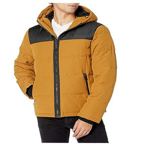 Blouson d'hiver matelassé pour homme, blouson matelassé brillant noir pour homme, blousons et manteaux à bulles personnalisés avec logo - Product Image 6
