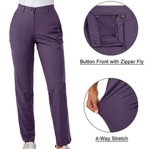 Pantalón de Golf de Corte Holgado para Mujer, con Logotipo y Talla Personalizados, Transpirable, de Uso Regular, Tejido Elástico - Product Image 4