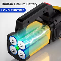 Lampe de poche d'urgence extérieure lumineuse et rechargeable pour le camping