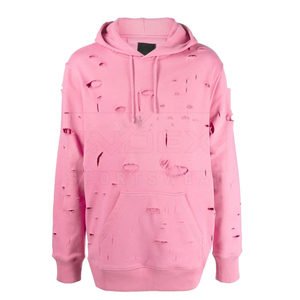 Sudadera con Capucha Estilo Vintage Desgastado para Hombre, Sudadera Holgada de Estilo Urbano, Tejido de Rizo, Sudaderas Personalizadas con Efecto Desgastado - Product Image 1