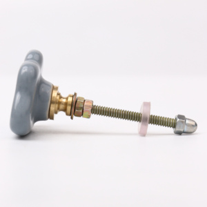 Vente en gros de boutons uniques en céramique gris blanc vintage tire à pois nuage décoratif commode commode à tiroirs poignée 4.44 cm KID-180 - Product Image 2