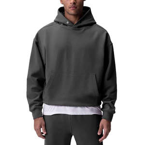 2024 nouveauté personnalisé surdimensionné goutte épaule hommes à capuche de haute qualité 100% coton tenue décontracté pour l'hiver ODM approvisionnement - Product Image 4