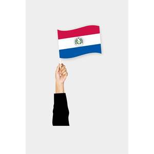 Accessoire d'affichage portable du Paraguay - Drapeau - Product Image 1