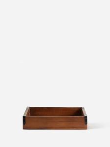 Plateau en bois d'acacia antique, grand - Product Image 3