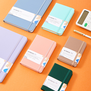 Carnet de notes/agenda à spirale avec couverture en cuir personnalisée A5 A6 A7, reliure rigide, marque LION, 9 couleurs – Prix de gros - Product Image 4