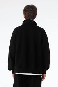 Sweat à capuche zippé pour homme, nouveau style, surdimensionné, épaules tombantes, tissu polaire chaud et très résistant pour l'hiver - Product Image 2