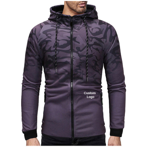Vente en gros de vêtements pour hommes avec logo personnalisé, tenue décontractée, sweat à capuche à manches régulières pour hommes et sweat-shirt en coton - Product Image 3