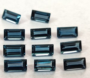 Baguette Topacio Azul Londres Natural Corte 2x4mm Facetado-Corte Baguette Topacio Azul Londres Suelto - Product Image 4