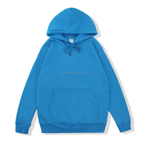 Sweat-shirt à capuche personnalisé de haute qualité, épais, double épaisseur, en laine, surdimensionné, sweat-shirt à capuche uni - Product Image 2