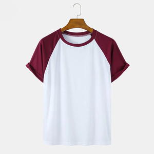 T-shirt de sport décontracté en polyester/coton avec logo personnalisé, vente chaude, respirant, séchage rapide, jersey épais, col rond surdimensionné pour hommes - Product Image 3