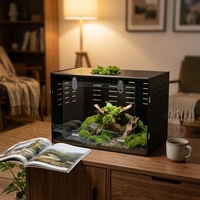 Enclos d'élevage de geckos en PVC pliable moderne, empilable, avec panneaux détachables, plateau en plastique, montage facile, transport économique, boîte économique