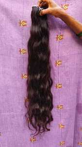 Vente en gros d'extensions de cheveux crus vierges alignés sur les cuticules naturelles 100% paquets de cheveux crus indiens cheveux vierges alignés sur les cuticules brésiliennes - Product Image 2