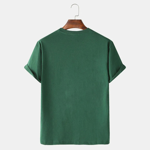 100 % Cotton Microfiber 2026 New Slim Fit Men Plain Lightning <b>Patchwork</b> Home Casual Loose T-<b>Shirt</b> for Men Hip Hop - Product Image 2