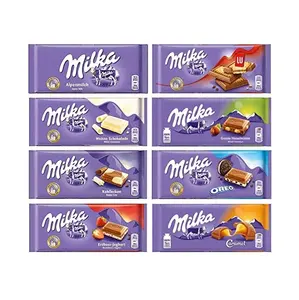 Milka alpine Milch 24x100g Bar/Melk milka alpine Milch-Bar Schokolade bester Preis aus Deutschland